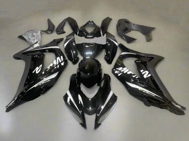 Discount 2016-2020 Glossy Black White Stripe Kawasaki ZX10R Motorcycle Fairings Canada