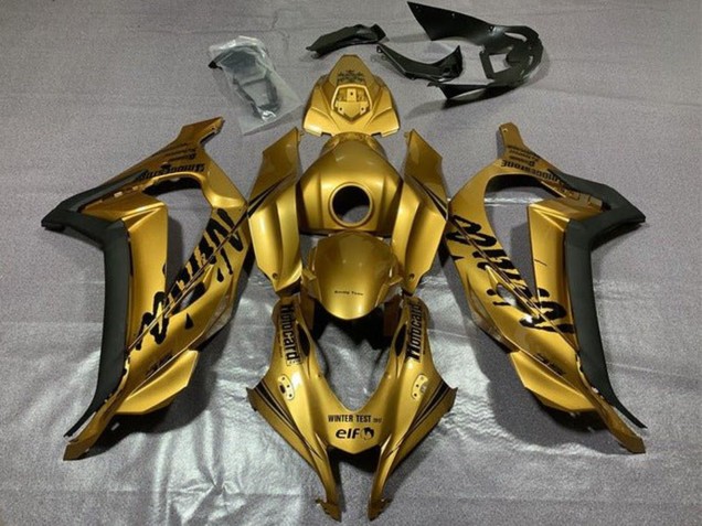 Discount 2016-2020 Gold Black Kawasaki ZX10R Motorcycle Fairings Canada