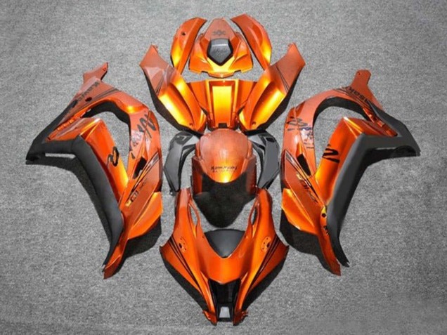 Discount 2016-2020 Orange Black Kawasaki ZX10R Motorcycle Fairings Canada