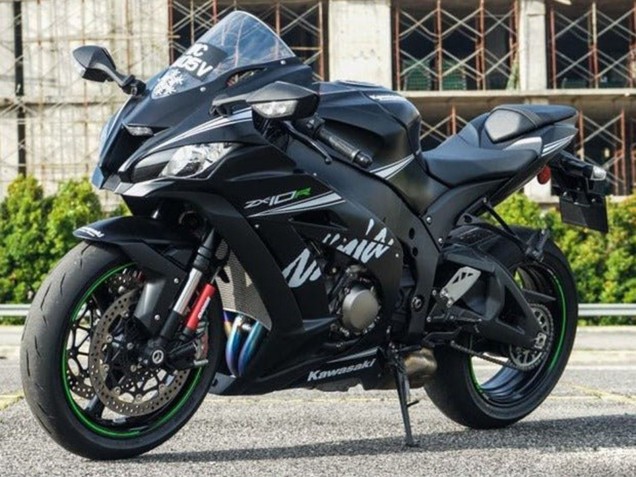 Discount 2016-2020 Matte Black White Green Kawasaki ZX10R Motorcycle Fairings Canada