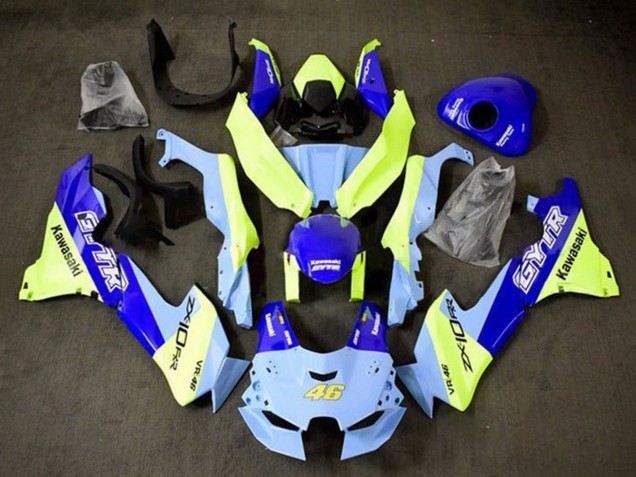 Discount 2021-2025 Blue Yellow GYTR 46 Kawasaki ZX10R Motorcycle Fairings Canada