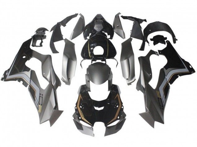 Discount 2021-2025 Grey Glossy Black Gold Kawasaki ZX10R Motorcycle Fairings Canada