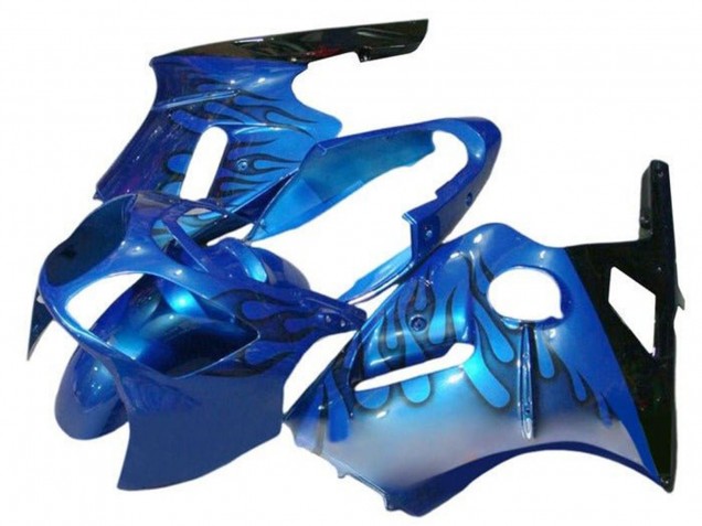 Discount 2000-2001 Blue Black Flame Kawasaki ZX12R Motorcycle Fairings Canada