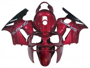 Discount 2000-2001 Candy Red Black White Kawasaki ZX12R Motorcycle Fairings Canada