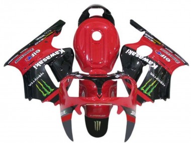 Discount 2000-2001 Red Black Green Monster Kawasaki ZX12R Motorcycle Fairings Canada