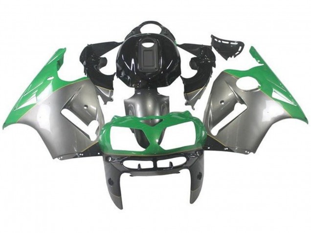 Discount 2000-2001 Silver Green Black Kawasaki ZX12R Motorcycle Fairings Canada