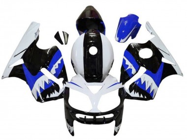Discount 2000-2001 White Black Blue Shark Kawasaki ZX12R Motorcycle Fairings Canada