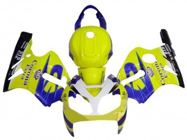 Discount 2000-2001 Yellow White Blue Corona Extra Kawasaki ZX12R Motorcycle Fairings Canada