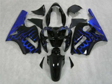 Discount 2002-2006 Glossy Black Blue Flame Kawasaki ZX12R Motorcycle Fairing Canada