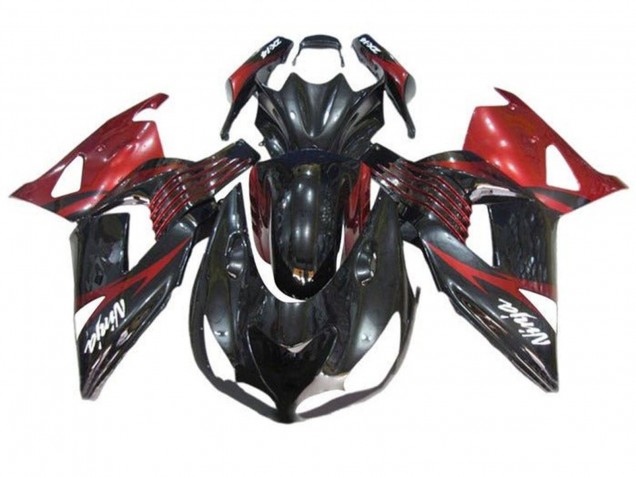 Discount 2006-2011 Red Glossy Black White Decal Kawasaki ZX14R ZZR1400 Motorcycle Fairings Canada