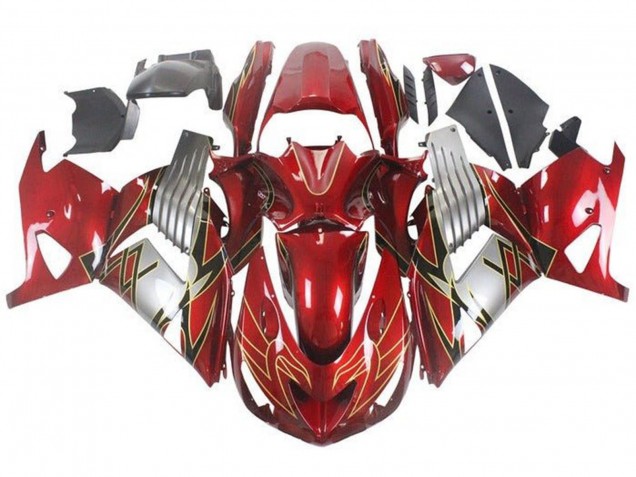 Discount 2006-2011 Red Silver Black Gold Kawasaki ZX14R ZZR1400 Motorcycle Fairings Canada