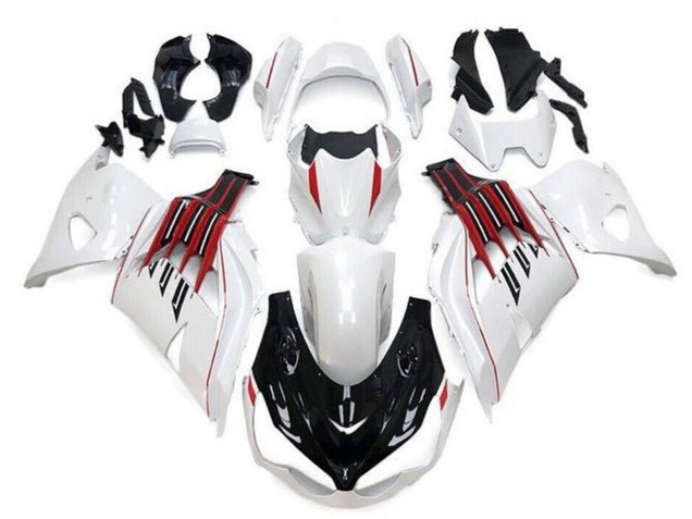 Discount 2012-2024 White Black Red Stripe Kawasaki ZX14R ZZR1400 Motorcycle Fairings Canada