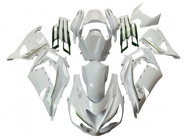 Discount 2012-2024 White Green Silver Stripe Kawasaki ZX14R ZZR1400 Motorcycle Fairings Canada