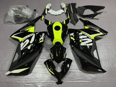 Discount 2013-2024 Glossy Black Neon Yellow White Kawasaki EX300 Motorcycle Fairings Canada