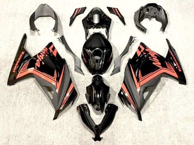Discount 2013-2024 Glossy Black Orange Kawasaki EX300 Motorcycle Fairings Canada