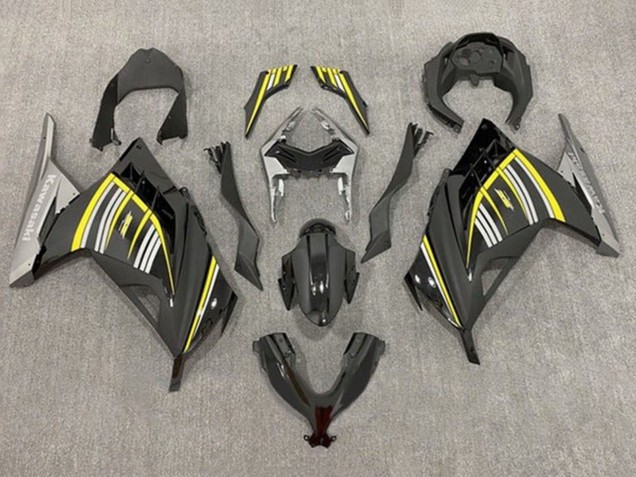 Discount 2013-2017 Yellow Silver Glossy Black Matte Black Kawasaki EX300 Motorcycle Fairings Canada
