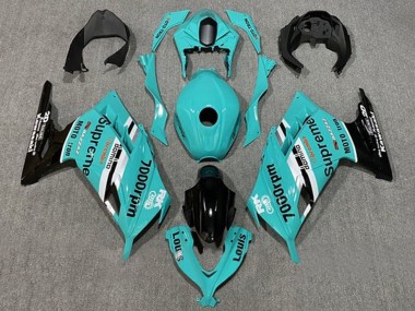 Discount 2013-2024 Blue White Black Supreme Kawasaki EX300 Motorcycle Fairings Canada