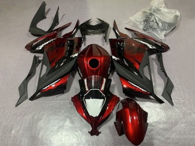 Discount 2013-2024 Red Black White Kawasaki EX300 Motorcycle Fairings Canada