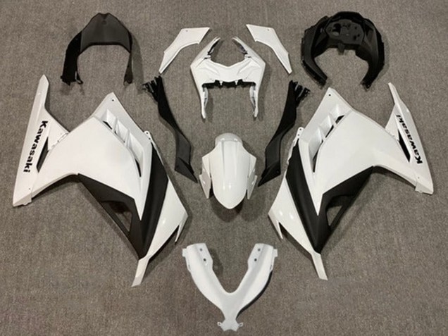 Discount 2013-2017 Pearl White Black Kawasaki EX300 Motorcycle Fairings Canada