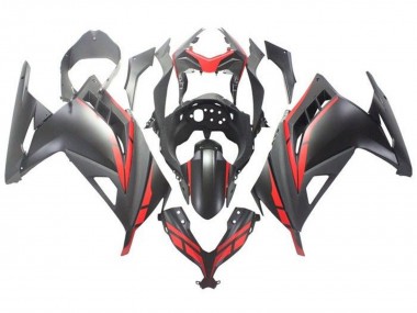 Discount 2013-2024 Matte Black Red Kawasaki EX300 Motorcycle Fairing Canada