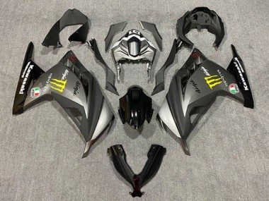 Discount 2013-2024 Matte Grey Black Yellow Monster Kawasaki EX300 Motorcycle Fairings Canada