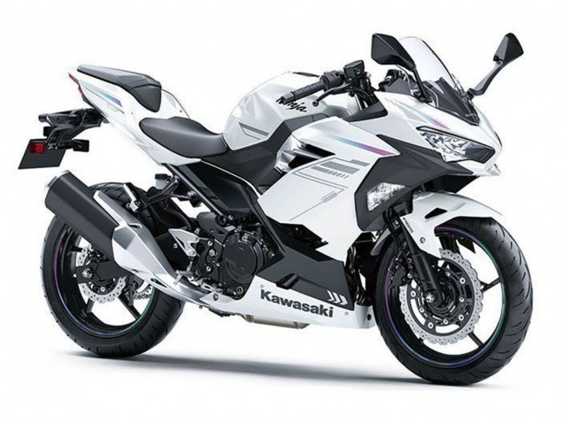 Discount 2018-2024 Pearl White Blizzard Kawasaki Ninja 400 Motorcycle Fairings Canada