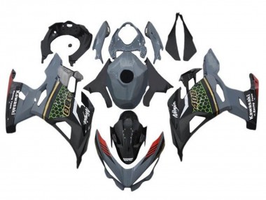 Discount 2018-2024 Grey Black Red Honeycomb Kawasaki Ninja 400 Motorcycle Fairings Canada
