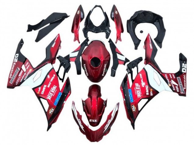 Discount 2018-2024 Red Blue White Trick Star Bridgestone Kawasaki Ninja 400 Motorcycle Fairings Canada