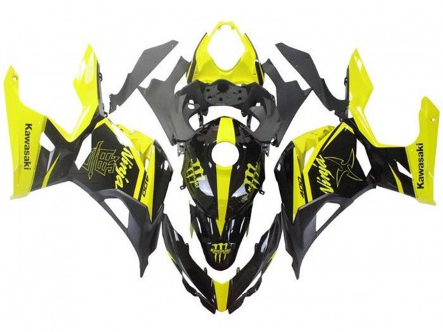 Discount 2018-2024 Yellow Black Monster Kawasaki Ninja 400 Motorcycle Fairings Canada