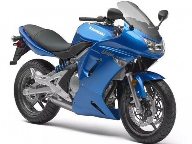 Discount 2006-2008 Blue Chrome Kawasaki Ninja 650 EX650 Motorcycle Fairings Canada