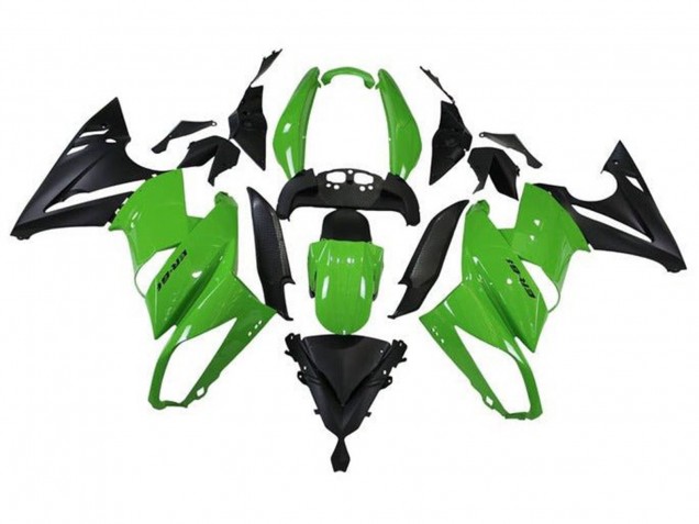Discount 2009-2011 Green Matte Black Kawasaki Ninja 650 EX650 Motorcycle Fairings Canada