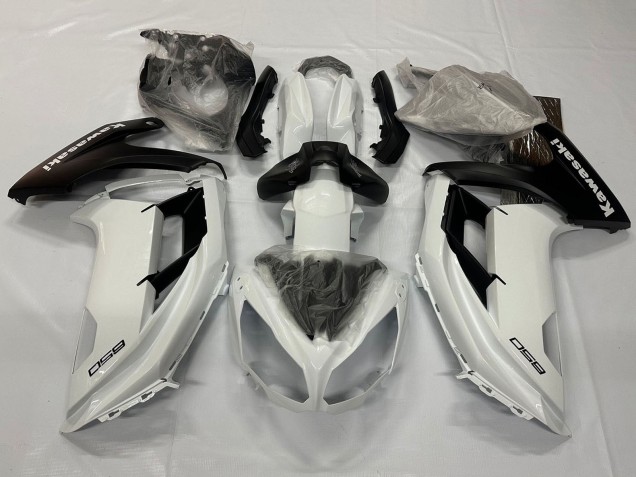 Discount 2012-2016 Pearl White Matte Black Kawasaki Ninja 650 EX650 Motorcycle Fairings Canada