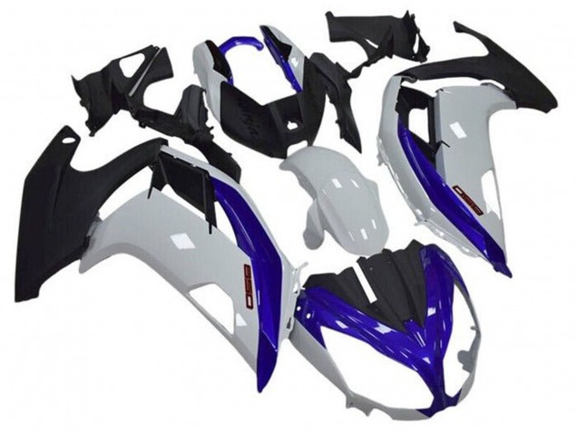 Discount 2012-2016 White Blue Matte Black Kawasaki Ninja 650 EX650 Motorcycle Fairings Canada