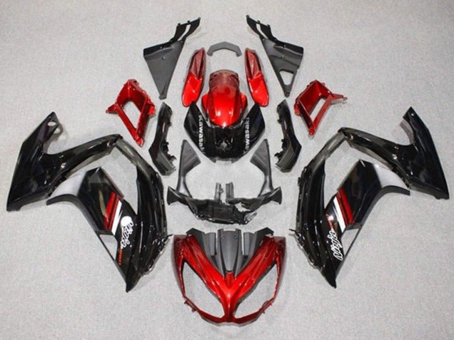 Discount 2012-2016 Red Glossy Black Kawasaki Ninja 650 EX650 Motorcycle Fairings Canada