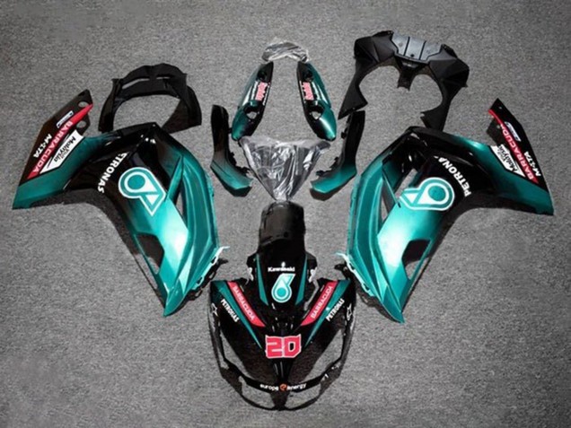 Discount 2012-2016 Blue Glossy Black Petronas Kawasaki Ninja 650 EX650 Motorcycle Fairings Canada