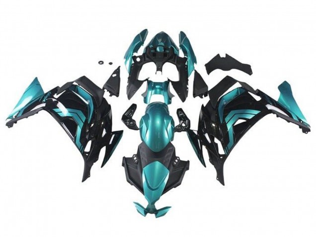 Discount 2020-2025 Teal Blue Black Kawasaki Ninja 650 EX650 Motorcycle Fairings Canada