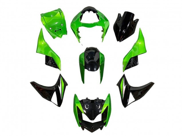 Discount 2007-2009 Green Glossy Black Kawasaki Z1000 Motorcycle Fairings Canada