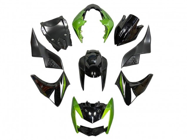 Discount 2007-2009 Green Glossy Black Silver Kawasaki Z1000 Motorcycle Fairings Canada