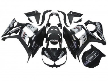 Discount 2010-2016 Glossy Black White Mobil West Kawasaki Z1000SX Motorcycle Fairings Canada