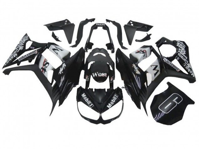Discount 2010-2016 Glossy Black White Mobil West Kawasaki Z1000SX Motorcycle Fairings Canada