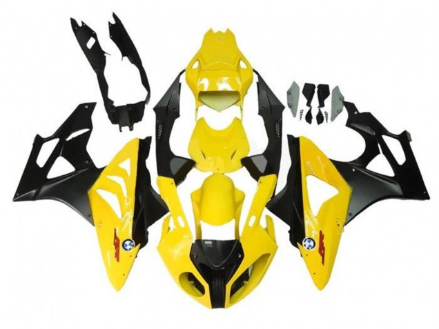 Discount 2009-2014 Yellow Matte Black BMW S1000RR Motorcycle Fairings Canada