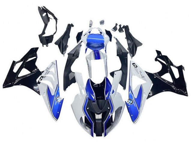 Discount 2009-2014 White Blue Glossy Black HP BMW S1000RR Motorcycle Fairings Canada