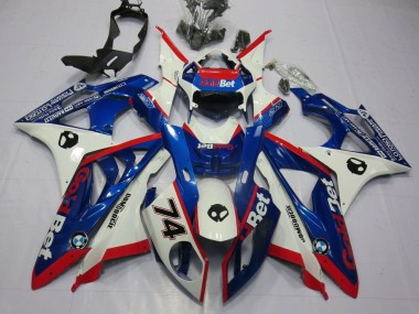 Discount 2009-2014 White Red Blue GoldBet BMW S1000RR Motorcycle Fairings Canada