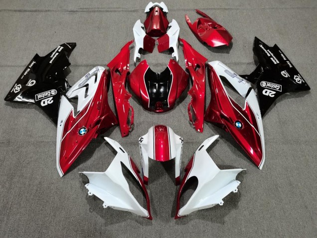 Discount 2009-2014 White Red Glossy Black Castrol BMW S1000RR Motorcycle Fairings Canada
