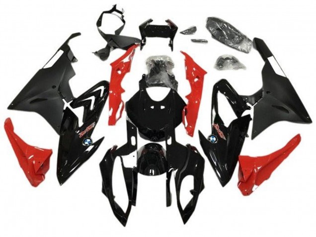 Discount 2015-2016 Glossy Black Matte Black Red BMW S1000RR Motorcycle Fairings Canada