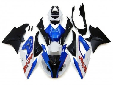 Discount 2017-2018 White Blue Matte Black Pinstripe RR BMW S1000RR Motorcycle Fairings Canada