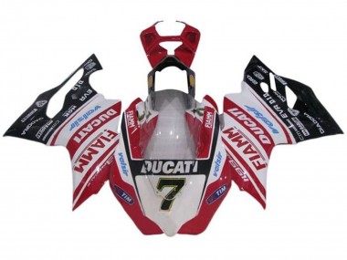 Discount 2011-2014 White Red Glossy Black Fiamm Tim 7 Ducati Panigale 1199 Motorcycle Fairings Canada
