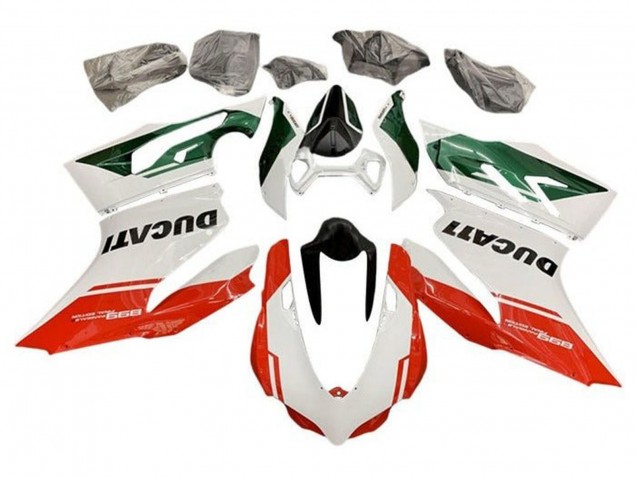Discount 2011-2014 White Green Red Stripe Ducati Panigale 899 Motorcycle Fairings Canada