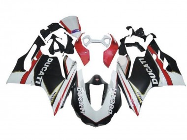 Discount 2011-2014 White Red Matte Black Ducati Panigale 1199 Motorcycle Fairings Canada