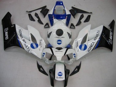 Discount 2004-2005 White Blue Glossy Black Konica Minolta Honda CBR1000RR Motorcycle Fairings Canada